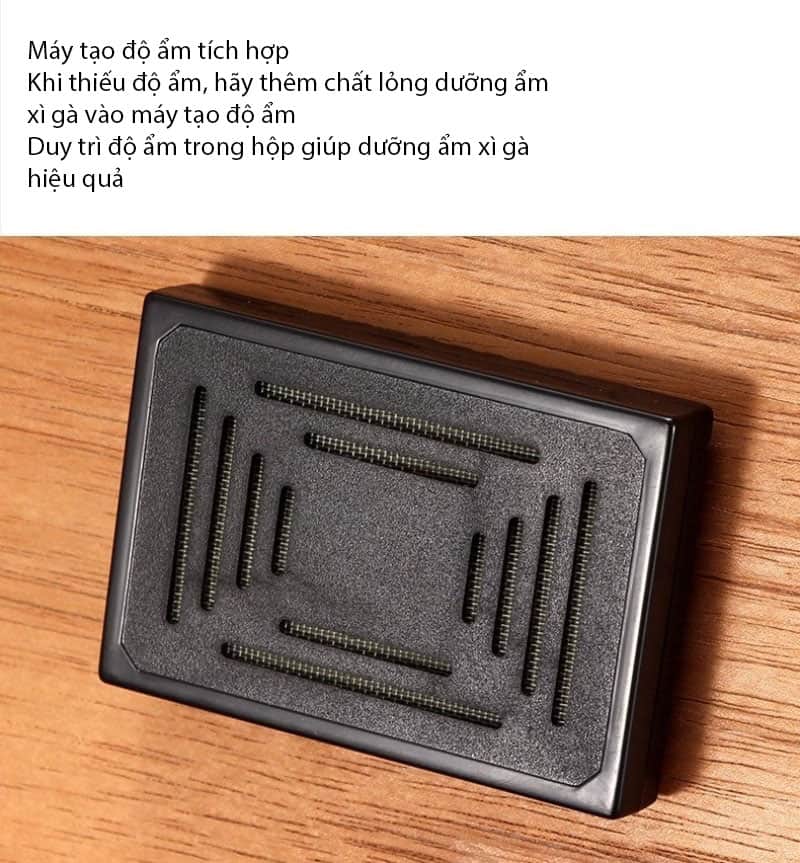 Hộp gỗ dưỡng ẩm cigar đa chức năng HC69 12