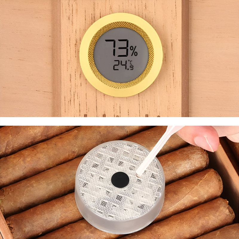 Hộp lưu trữ xì gà cao cấp vẽ sơn mài nghệ thuật HC141 3