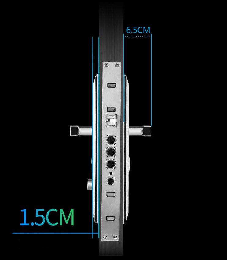 Khóa cửa điện tử Inox tay cầm thông minh RF5792 12