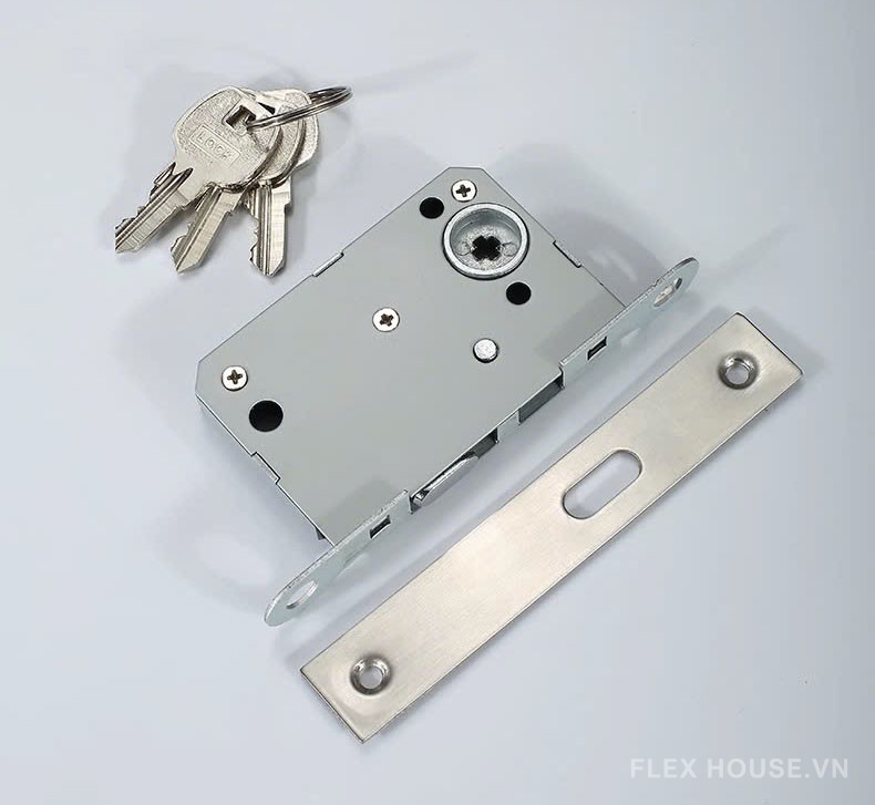 Khóa cửa lùa nhà vệ sinh bằng đồng cao cấp FD6583 16