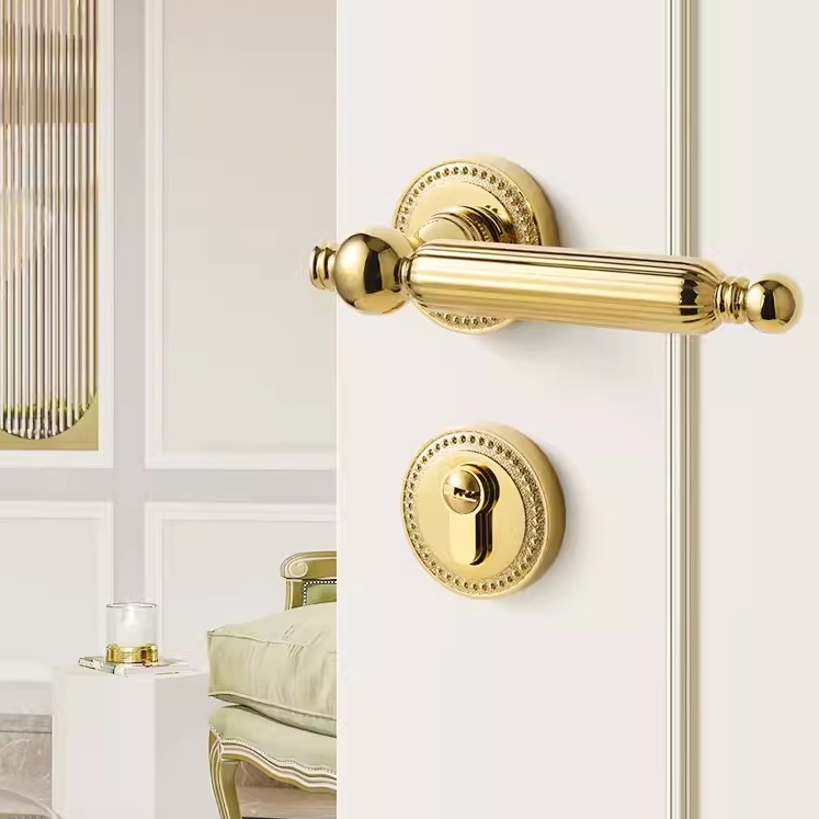 Khoá cửa tay gạt hợp kim kẽm kiểu Pháp Retro SDM7033 10