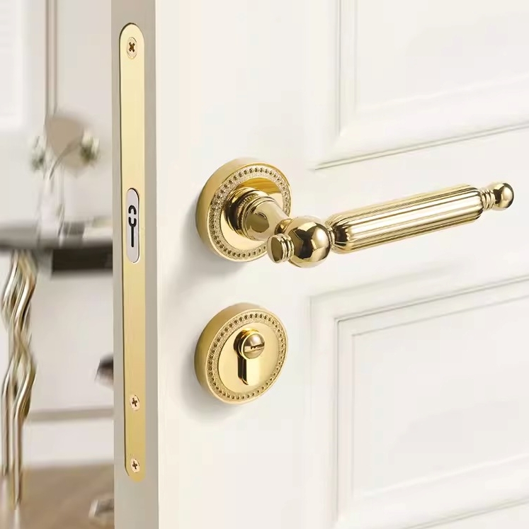 Khoá cửa tay gạt hợp kim kẽm kiểu Pháp Retro SDM7033 8