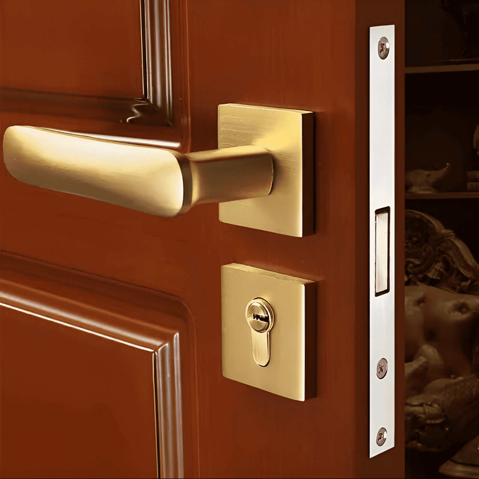 Khóa cửa tay gạt thông phòng đơn giản hiện đại FD5836 6