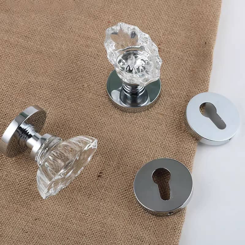 Khóa cửa phân thể tay nắm pha lê sang trọng OVLI222