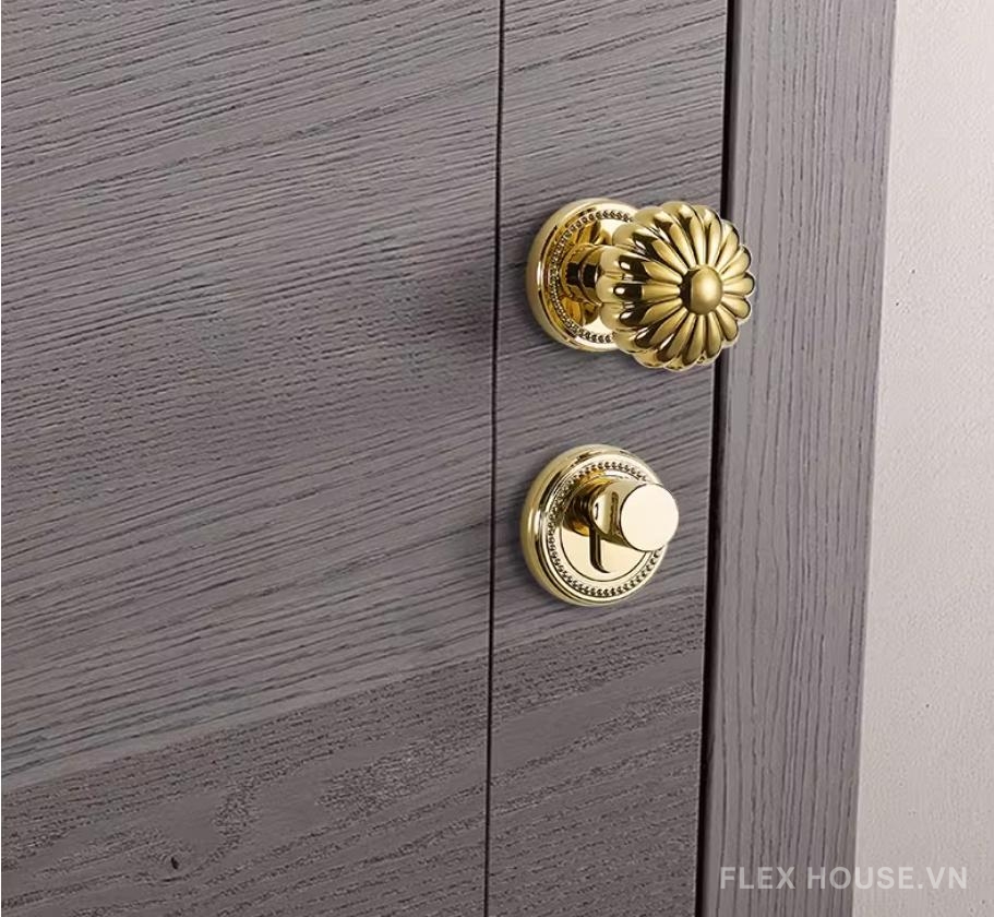 Khóa cửa tay nắm tròn hình hoa cúc sinh động GG6833 3 Khóa cửa tay nắm tròn hình hoa cúc sinh động GG6833 7