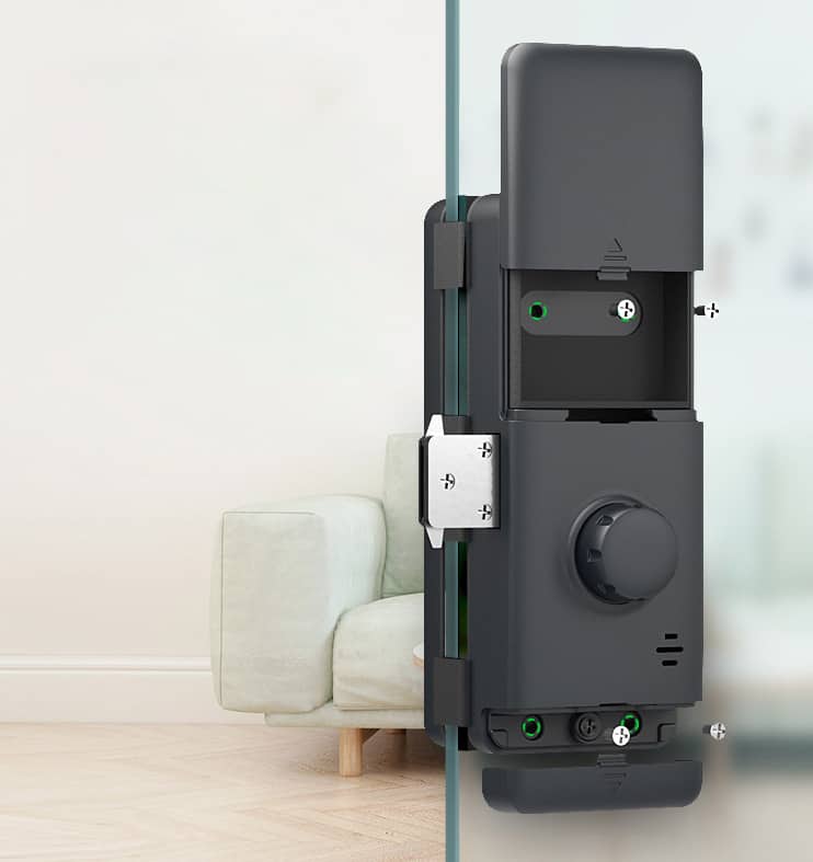 Khóa điện tử thông minh tích hợp cho cửa kính G190 5