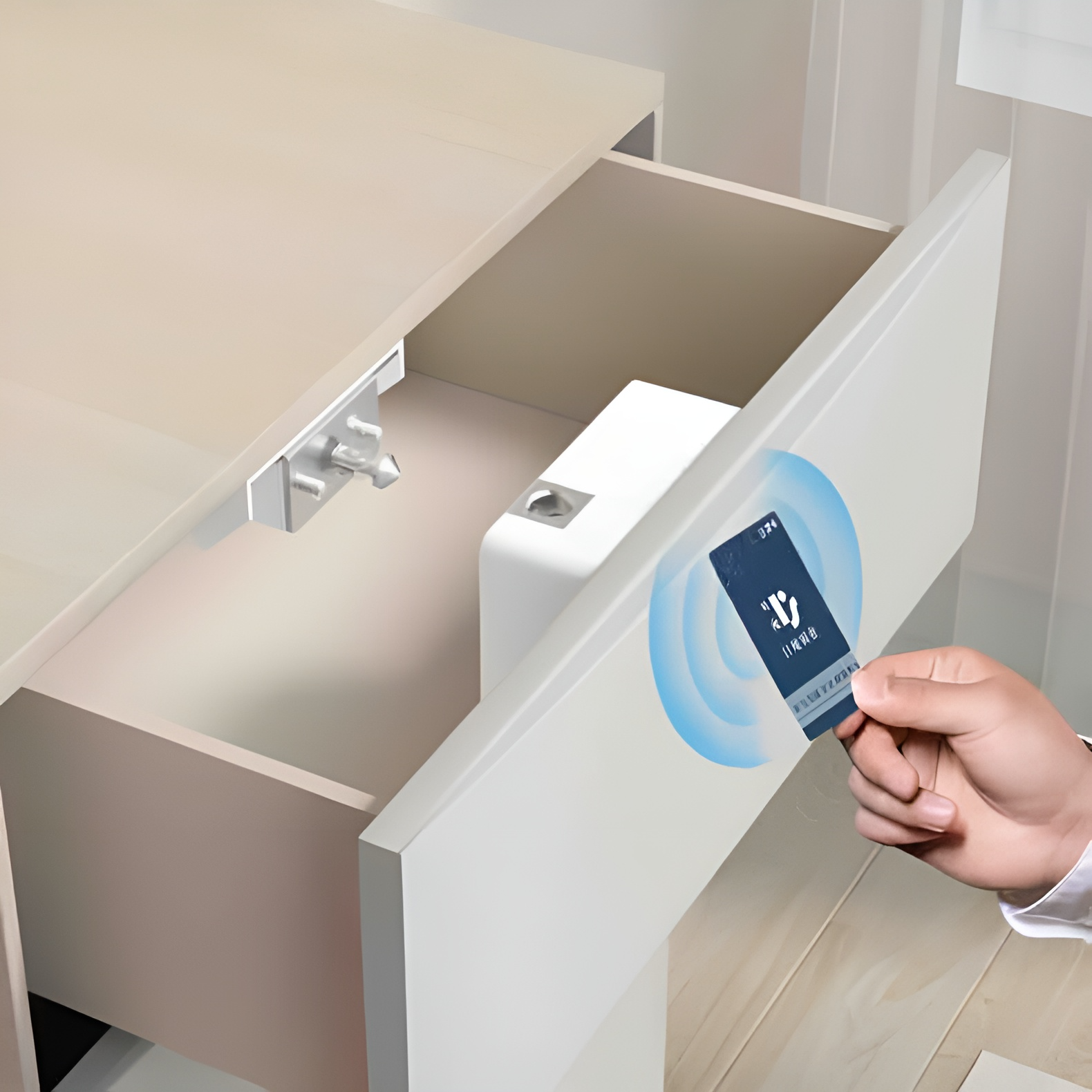 Khóa tủ cảm ứng NFC thẻ từ thông minh SH7227 9