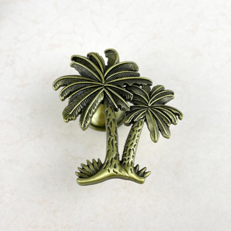 Núm tay nắm cửa hợp kim hình cây dừa decor BGK3275 4