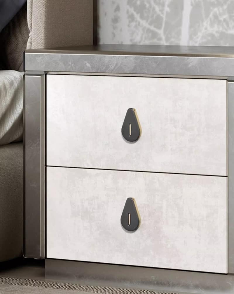 Núm tay nắm tủ ẩn hợp kim hình giọt nước YJ5701 9