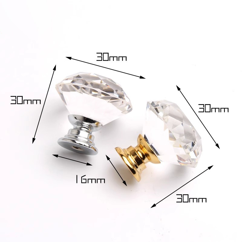Núm tay nắm tủ pha lê trong suốt YNZ5704 7