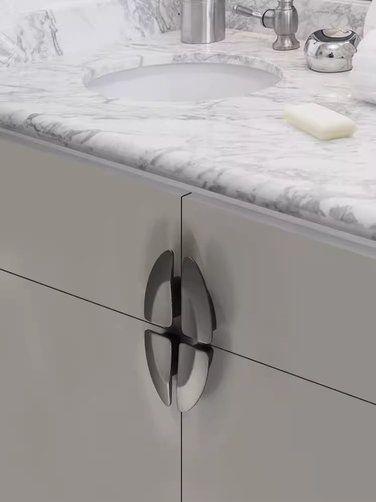 Tay nắm tủ bán nguyệt hợp kim kẽm hiện đại AA6689 11