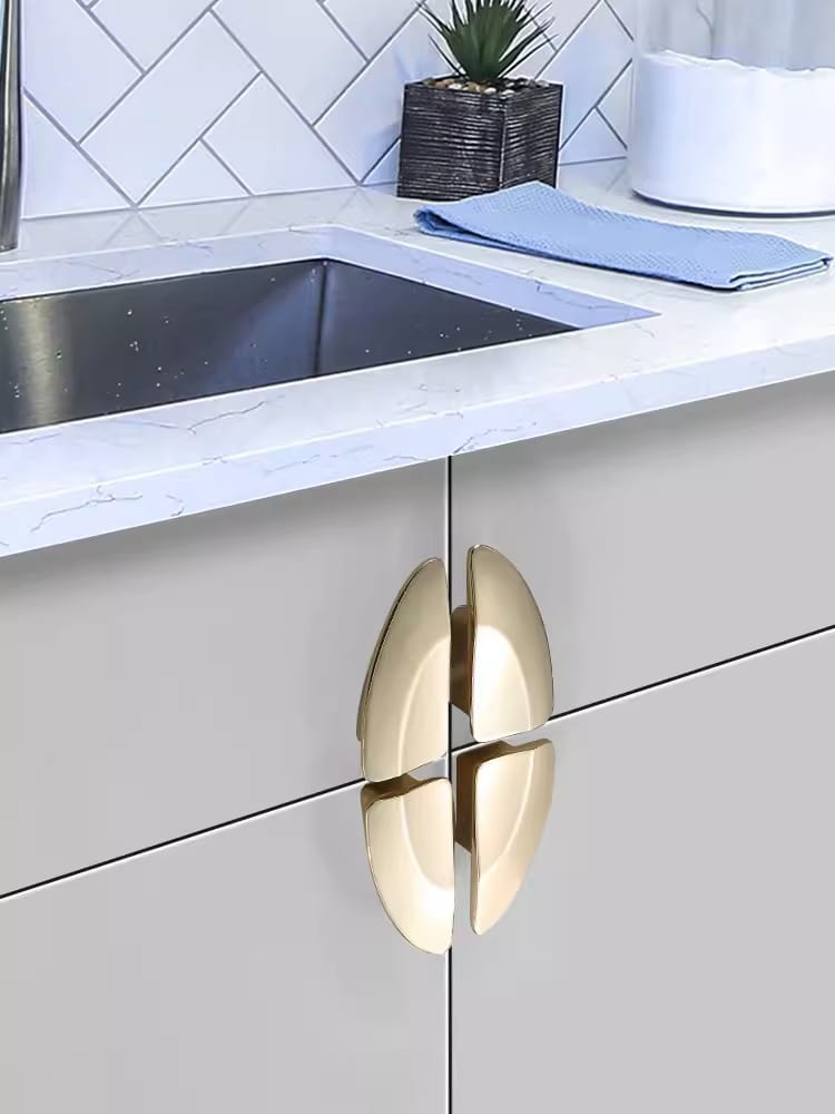 Tay nắm tủ bán nguyệt hợp kim kẽm hiện đại AA6689 8
