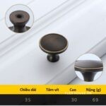 Tay nắm tủ hiện đại kiểu Mỹ bằng đồng NUS2005AB (3)