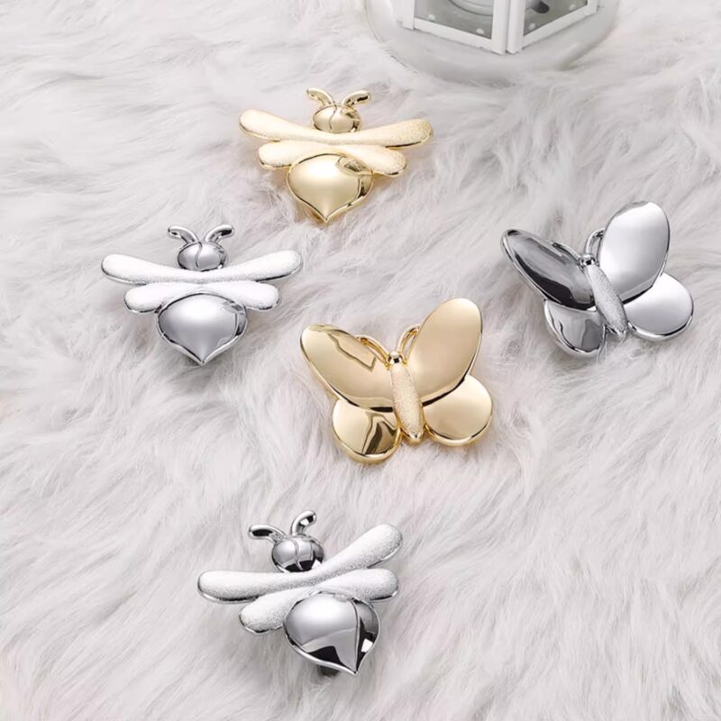 Tay nắm tủ hợp kim hình ong bướm sáng tạo INN6266 4
