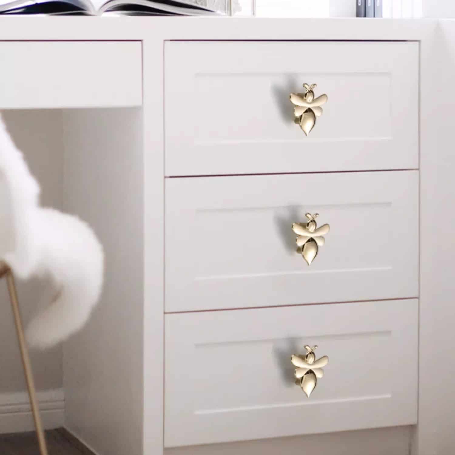 Tay nắm tủ hợp kim hình ong bướm sáng tạo INN6266 10