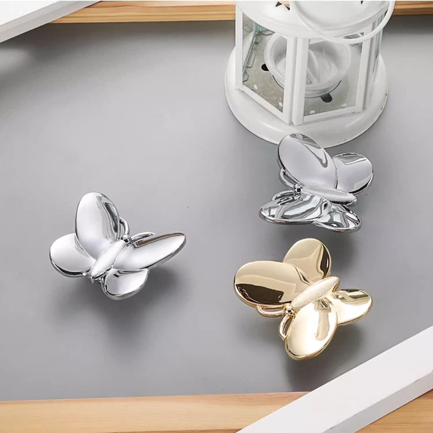Tay nắm tủ hợp kim hình ong bướm sáng tạo INN6266 6