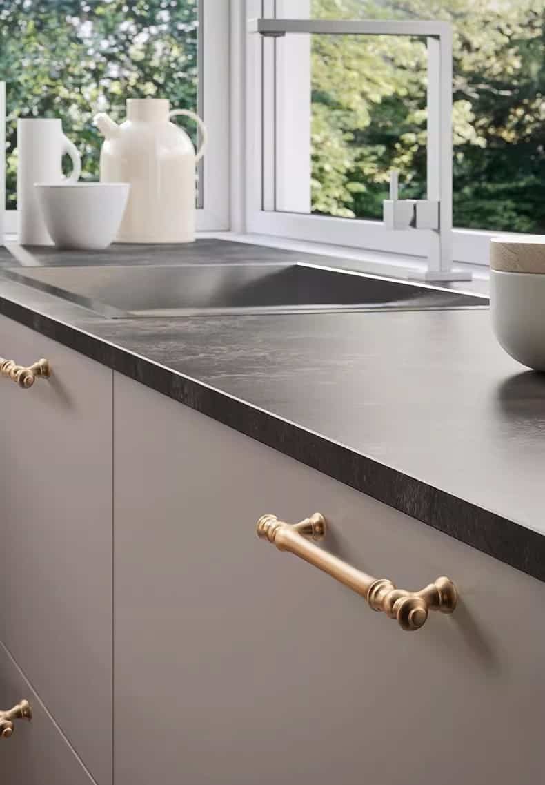 Tay nắm tủ hợp kim kẽm châu Âu hiện đại WH2720 8