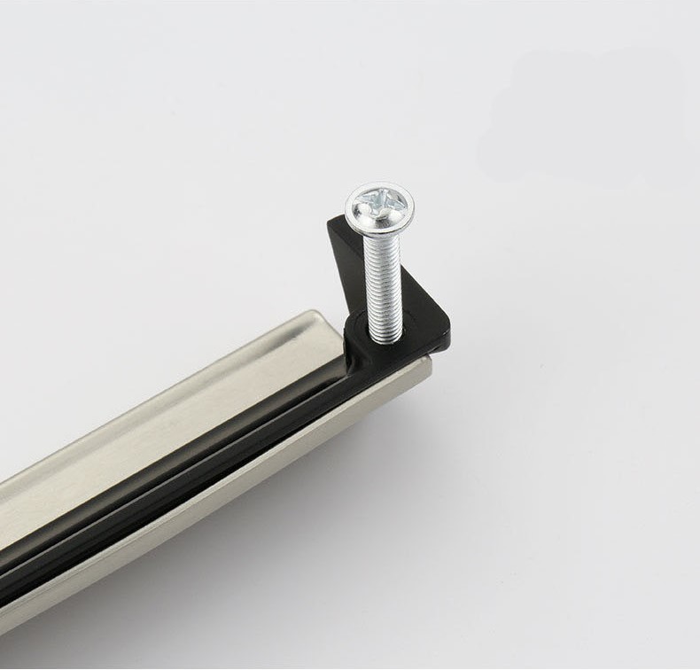 Tay nắm tủ móc kéo hợp kim hai màu hiện đại LD6379 6