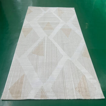 Thảm trải sàn màu be họa tiết hình thoi YN-MH09