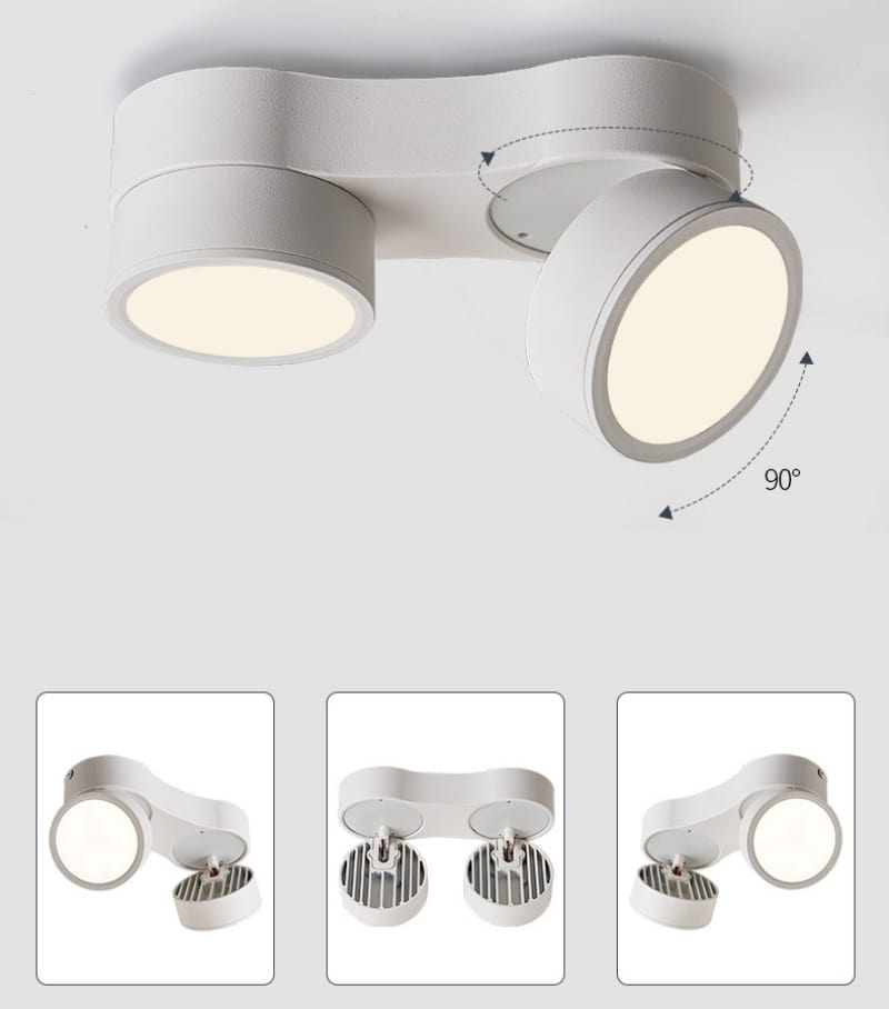 Đèn led ốp trần gập góc 90 xoay 350 độ tiện lợi SZ6216 7
