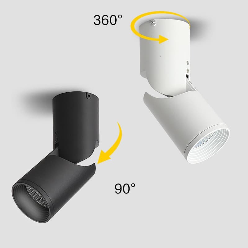 Đèn led rọi lắp nổi chiếu điểm gập 90 độ YS9725 5