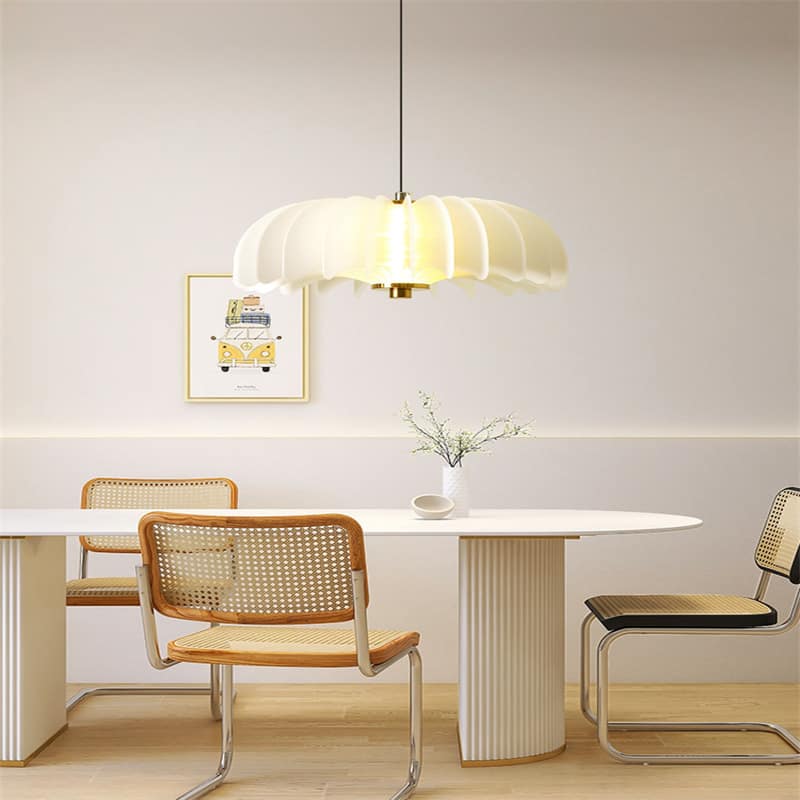 Đèn thả trần acrylic hình hoa màu trắng độc đáo HX7275 5
