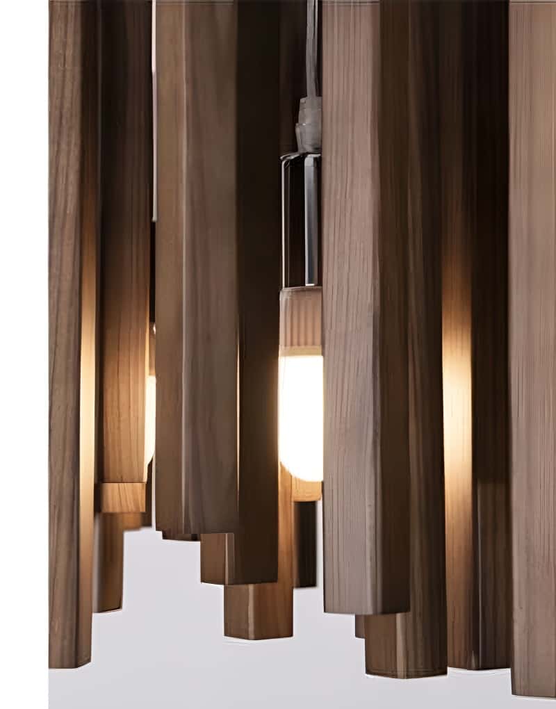 Đèn thả trần thanh gỗ phong cách Wabi-sabi GL6633 11