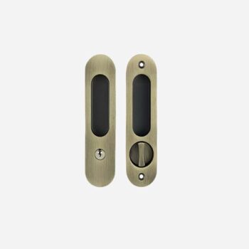 Khóa cửa lùa thông phòng màu đồng xanh Taura DL-070A