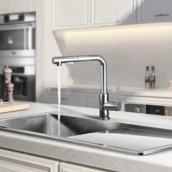 Vòi nước inox 304 có dây rút sang trọng Garis MF02M