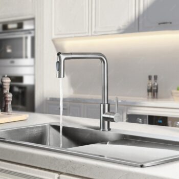 Vòi nước rửa bát có dây rút nóng lạnh Garis MF17E