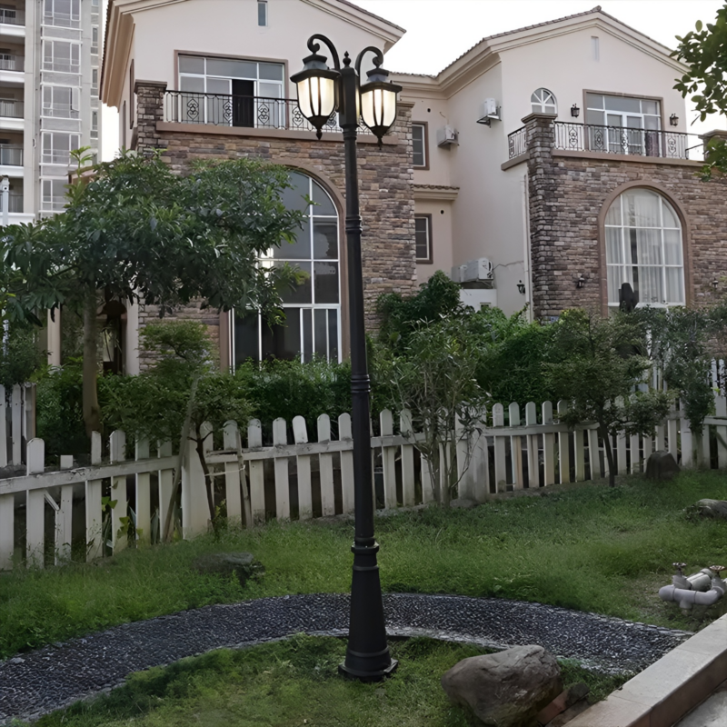 Đèn cột thủy tinh trang trí công viên sân vườn DSQ133 1