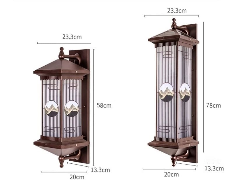Đèn gắn tường cảnh quan năng lượng mặt trời LJ7408 15
