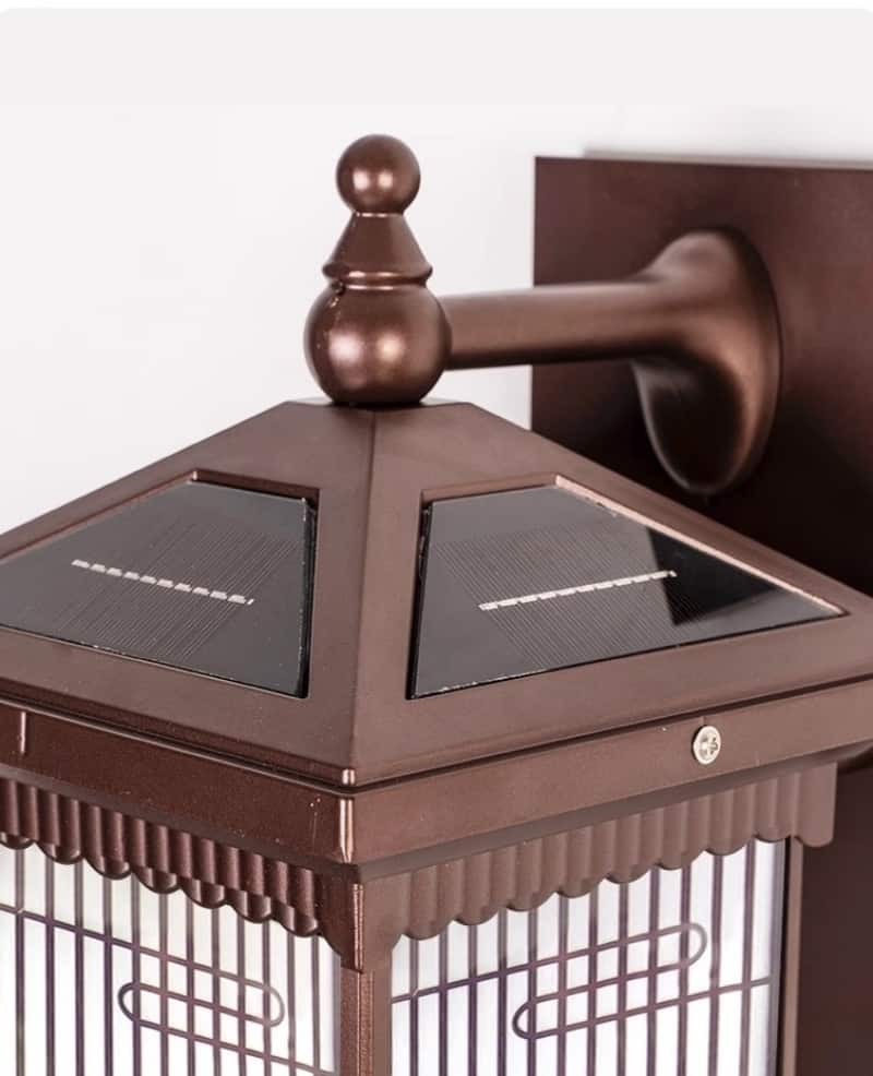 Đèn gắn tường cảnh quan năng lượng mặt trời LJ7408 12