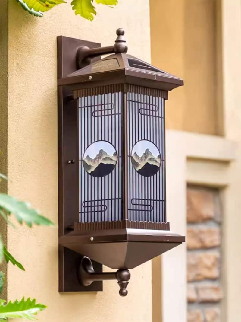 Đèn gắn tường cảnh quan năng lượng mặt trời LJ7408 10