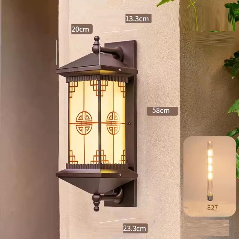 Đèn gắn tường lối đi năng lượng mặt trời LJ6806 15