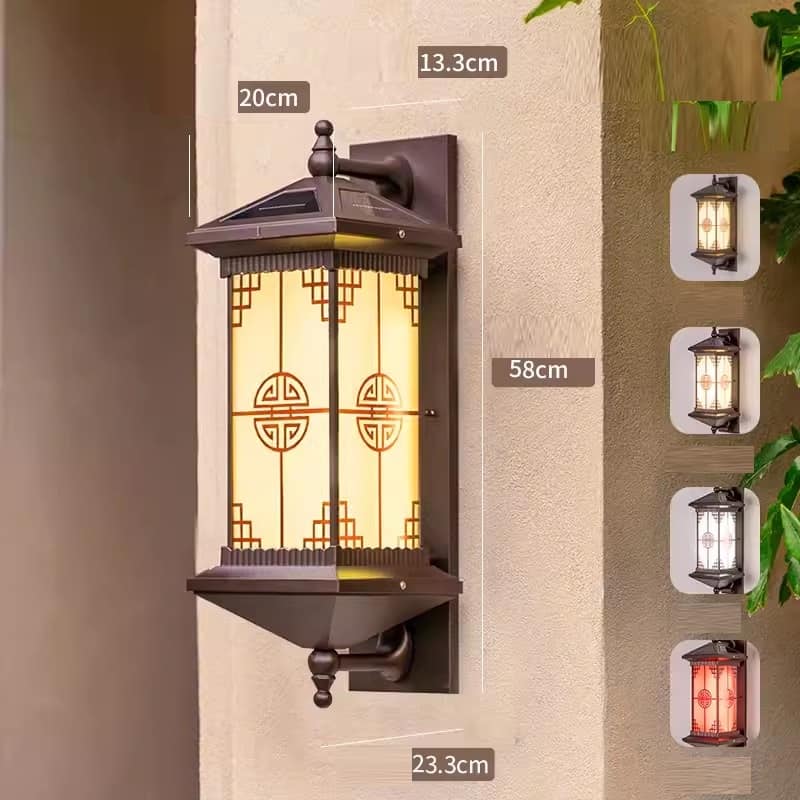 Đèn gắn tường lối đi năng lượng mặt trời LJ6806 16