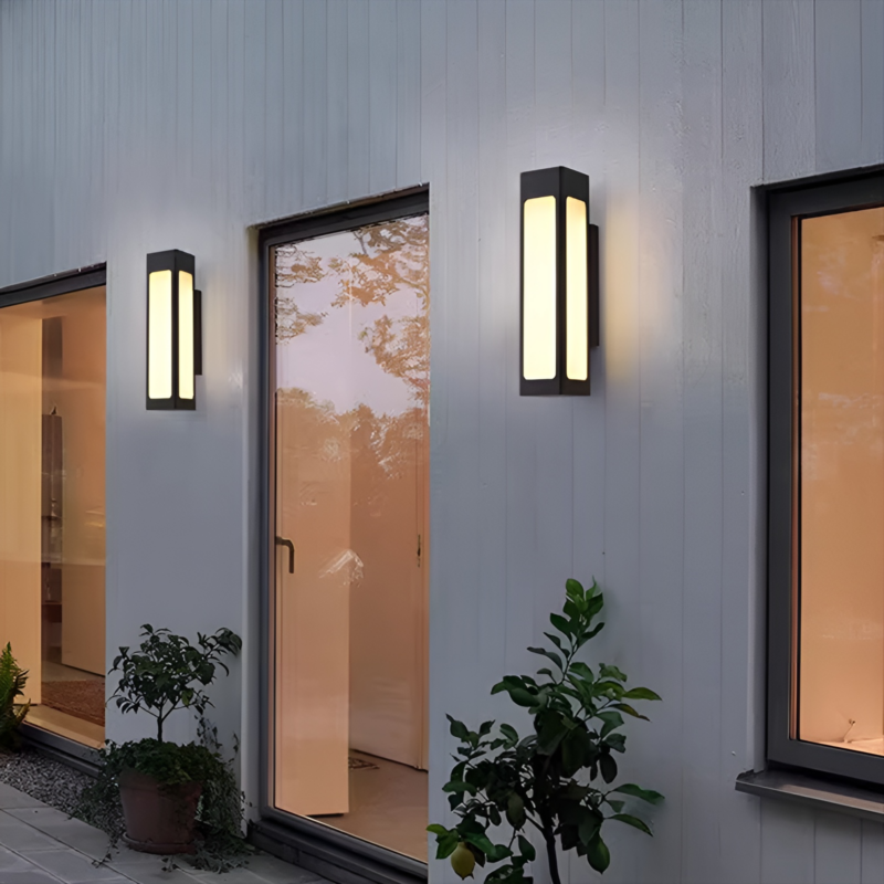 Đèn gắn tường ngoài trời hình hộp hiện đại DG6493 3