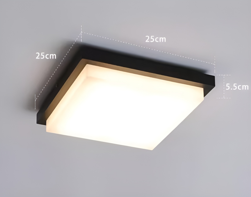 Đèn trần kiểu dáng hình vuông đơn giản QD0313 4