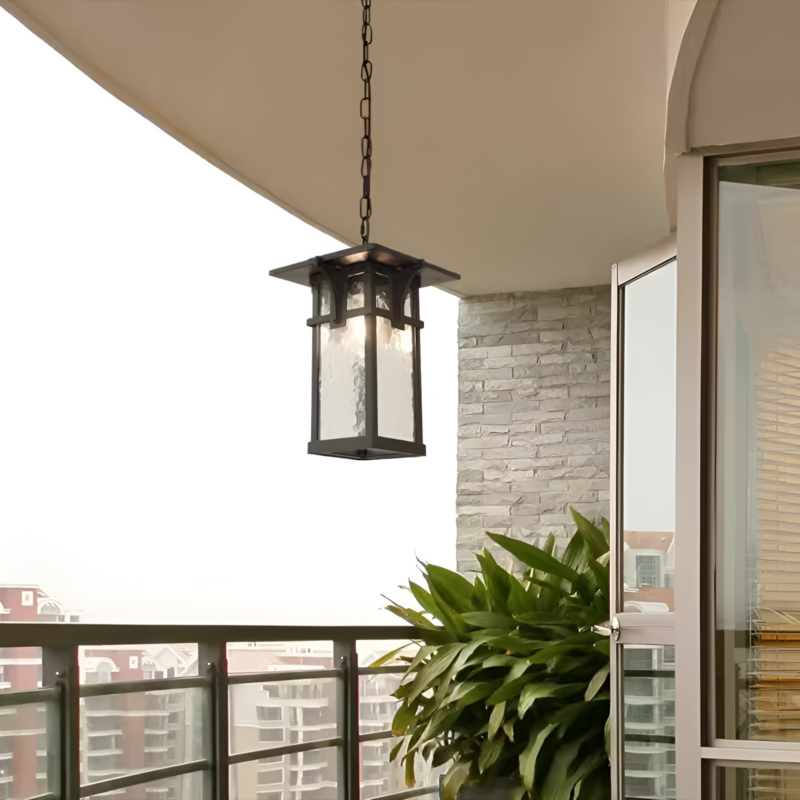 Đèn treo hình chữ nhật trang trí sân vườn DSQ204 2