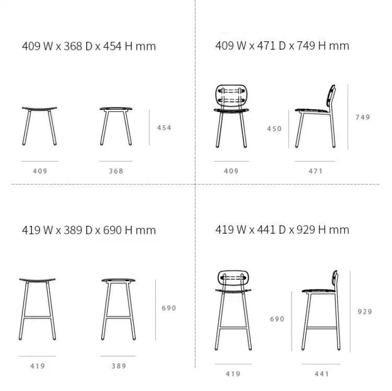 Ghế acrylic trong suốt decor quán cafe CH4909 19