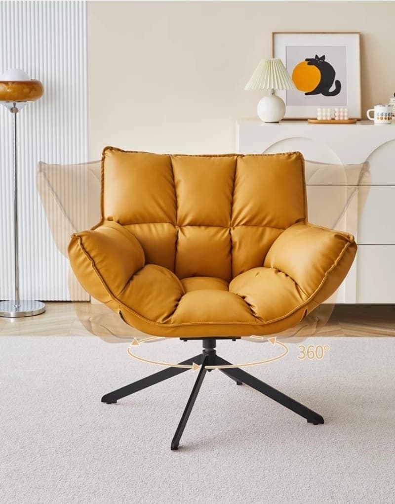 Ghế sofa xoay bánh mì bọc da cao cấp LXY680 6