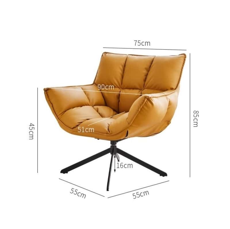 Ghế sofa xoay bánh mì bọc da cao cấp LXY680 11