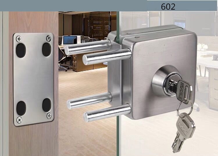 Khóa cửa kính inox 304 cho cửa đơn và đôi BS5742 13