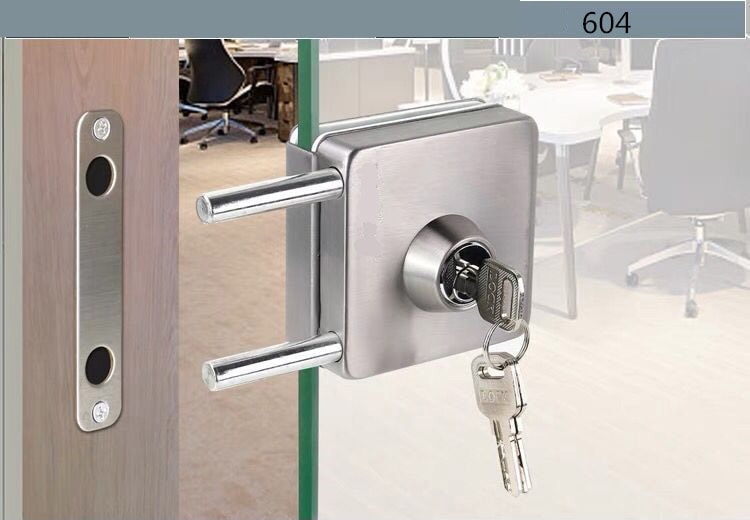 Khóa cửa kính inox 304 cho cửa đơn và đôi BS5742 12