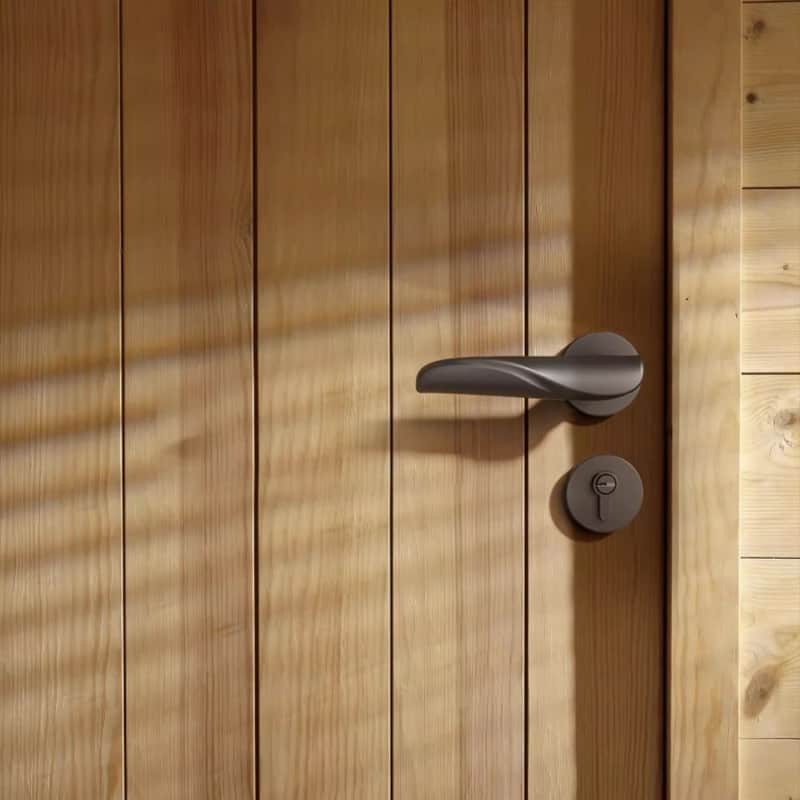 Khóa cửa phân thể tay gạt hợp kim lượn sóng HBO6928 9