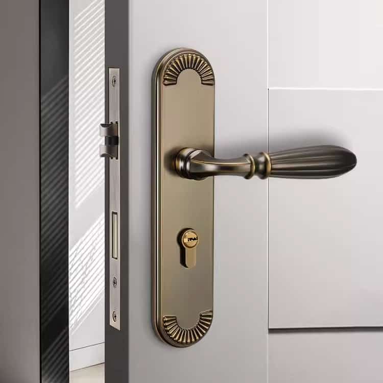 Khóa cửa tay gạt hợp kim hiện đại kiểu Mỹ AW895 9