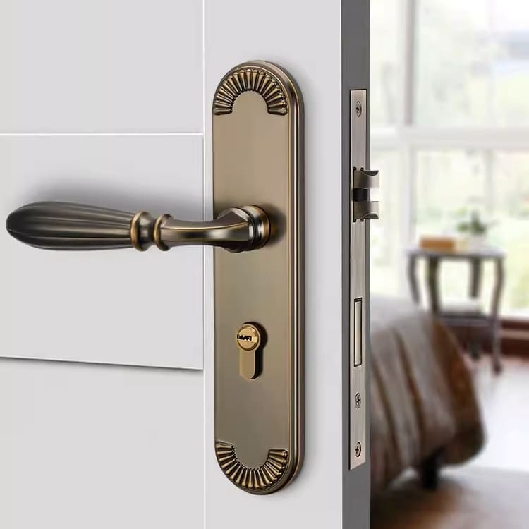 Khóa cửa tay gạt hợp kim hiện đại kiểu Mỹ AW895 8