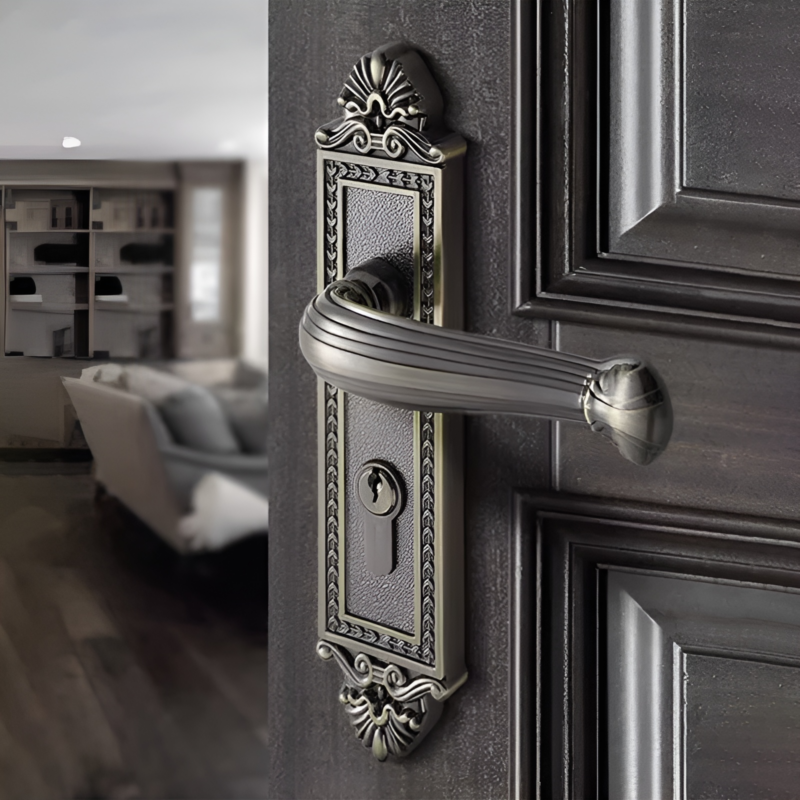 Khóa tay gạt hợp kim kẽm phong cách cổ điển SX574 2