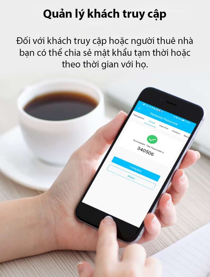 Khóa vân tay thông minh cho cửa kính GL02 7