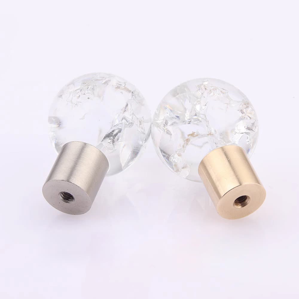 Núm tay nắm tủ quả cầu pha lê trong suốt YZR6690 8